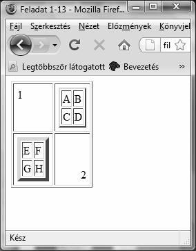 gyakorlat <TABLE BORDER="1"> <TD COLSPAN="4" ALIGN="center"><B>Gyümölcs eladás</b></td> <TD></TD <TD></TD <TD>1. üzlet</td> <TD>2.
