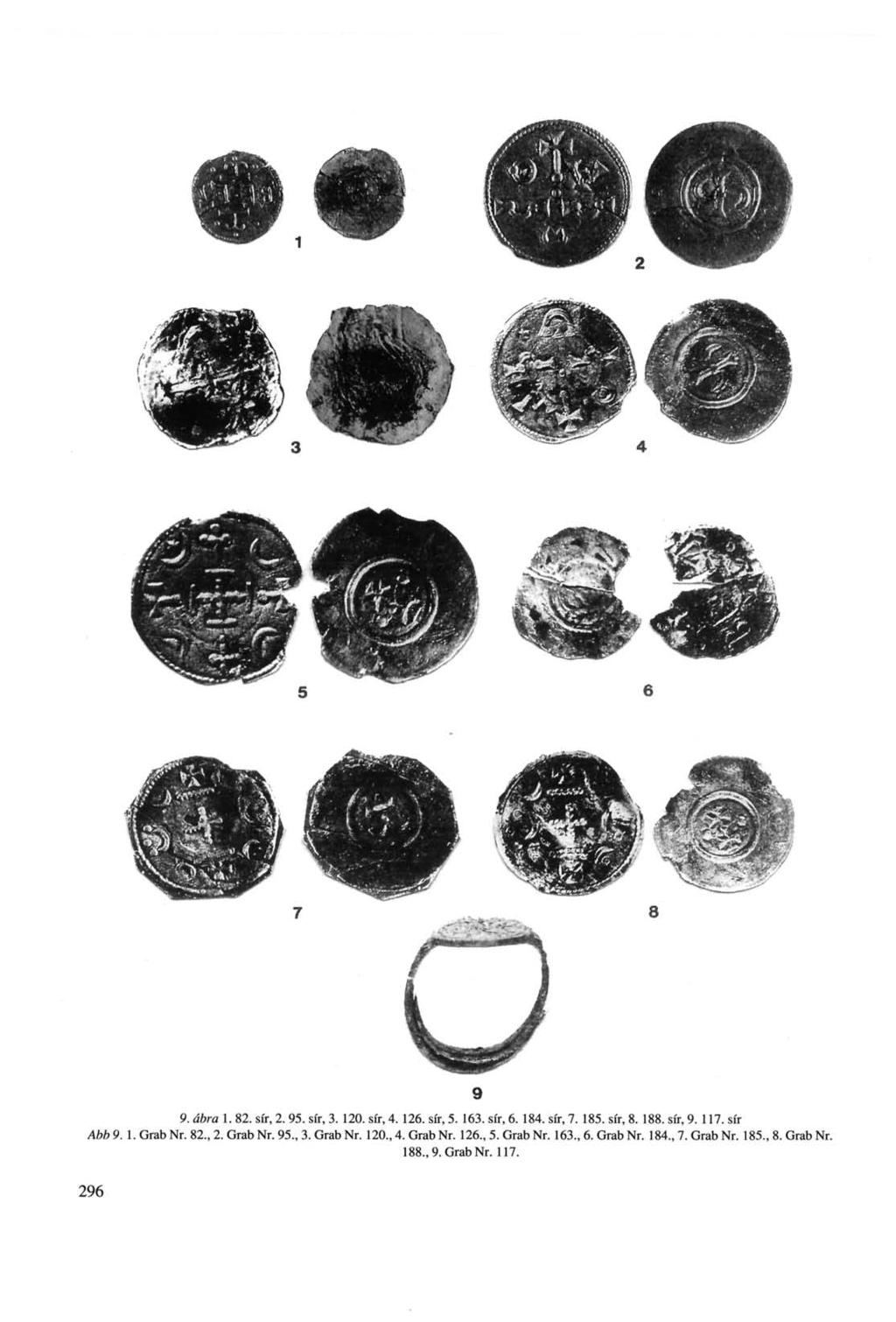 б HTMi il fel ; V Ás ' 9. áöra 1. 82. sír, 2. 95. sír, 3. 120. sír, 4. 126. sír, 5. 163. sír, 6. 184. sír, 7. 185. sír, 8. 188. sír, 9. 117. sír AM> 9. 1. Grab Nr.