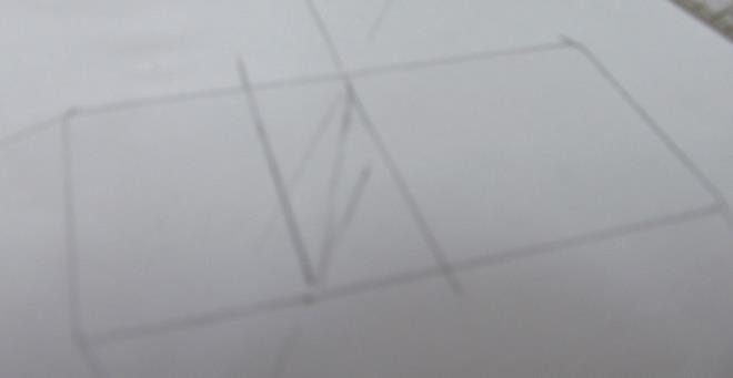Ezután a plexit szemmagasságban tartva még két gombostűt szúrjon be a plexi másik oldalán úgy, hogy a plexin át nézve azok fedjék egymást.