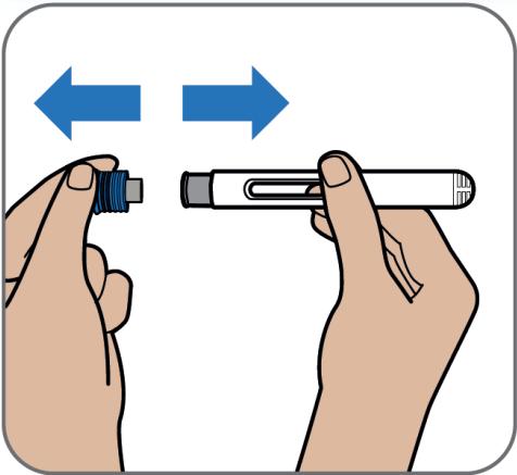 2. lépés: Alkoholos törlőkendővel törölje le a bőrt az injekció helyén. Az injekció helyének kiválasztására vonatkozó útmutatásokat illetően lásd a Válassza ki az injekció helyét című részt.
