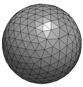 ábra Gömb geometria hálózása különböző hálóméret alkalmazásával és a geometria