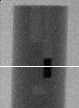vetület esetén ellenben egyértelműen felülmúlta az FBP-t és ART-t. (a) (b) (c) (e) (f) (g) 7. ábra. (a) Egy plexi henger röntgen vetületi képe.