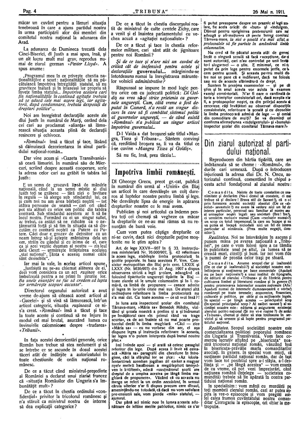 Pag. 4 TRIBUNA 4 26 Mai n.