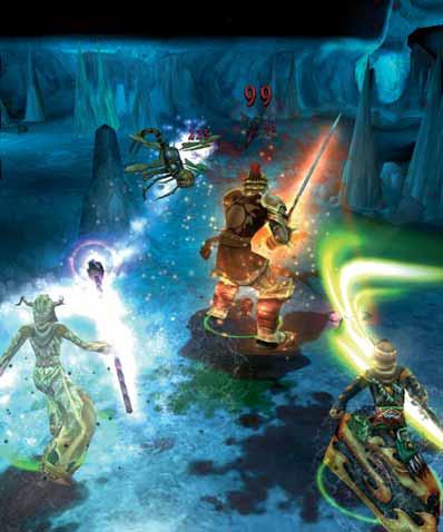 A WoW-val ellentétben azonban nem cooldown -os (tehát nem időre számol vissza), hanem harc közben lehet újra feltölteni azzal, hogy egész egyszerűen csépeljük (vagy támadó varázslatokkal sorozzuk) az