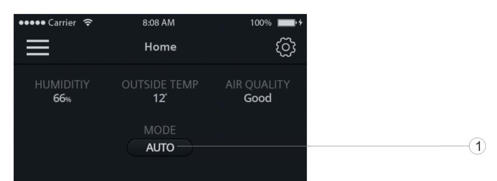 A termosztát kezelése a mobil alkalmazással Hőmérséklet szabályozás 9 9.4.