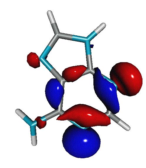 Gerjesztett állapotok CC2 módszerrel optimálva az 1(n-π*) állapot geometriáját, az
