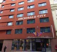 csehország PRÁGA HOTEL ARCHIBALD CITY**** CZ0101 Leírás: az elegáns négycsillagos szálloda, központi elhelyezkedésének köszönhetően néhány percnyi sétára található Prága leglátogatottabb