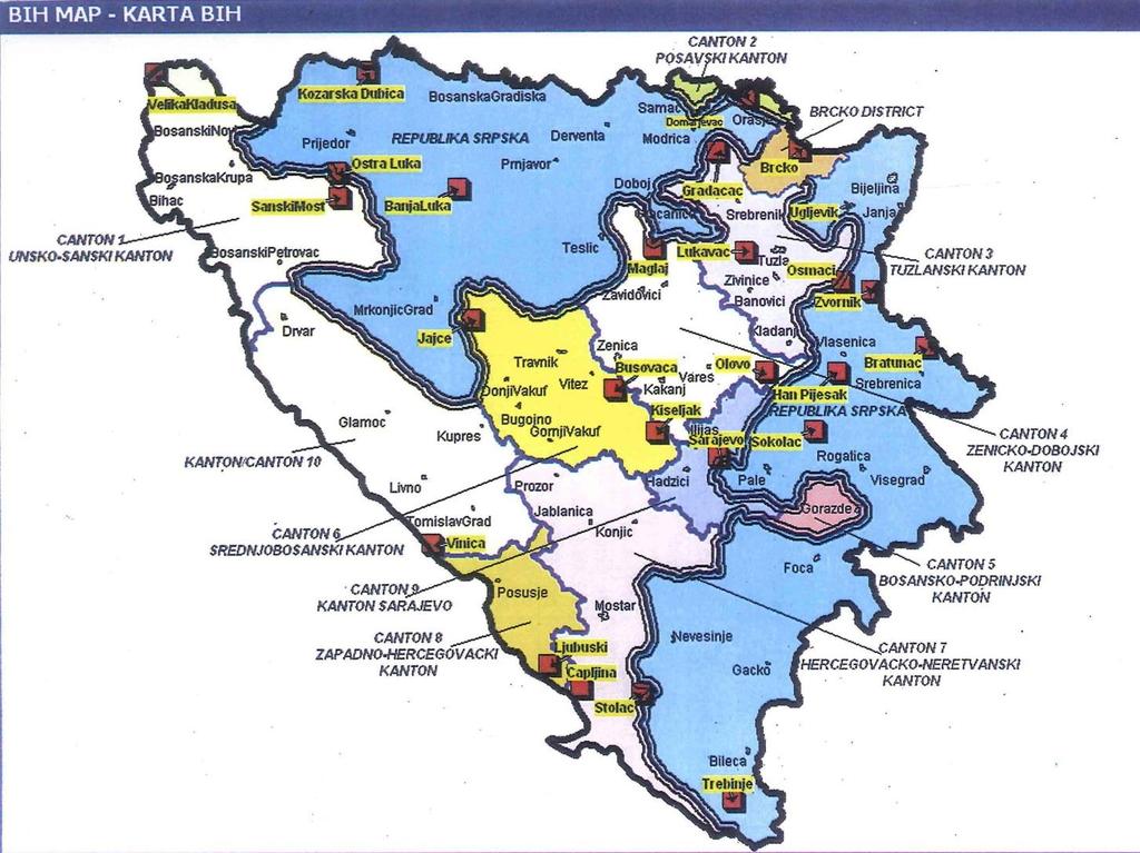 A BiH közigazgatás