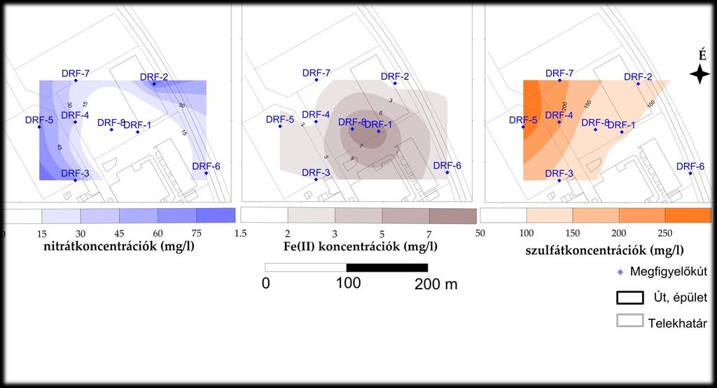Koncentráció [mg/l] Vízkémia saját vizsgálat Nitrát redukció Vas redukció Szulfát redukció?