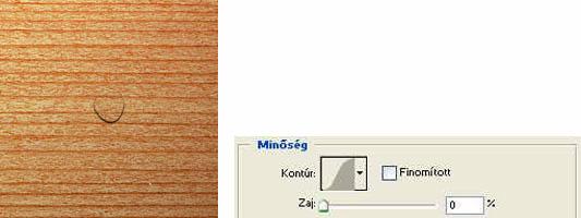palettán. Az Advanced Blending (Speciális összeolvasztás) elemcsoportban állítsa a Fill Opacity értékét 3%-ra.