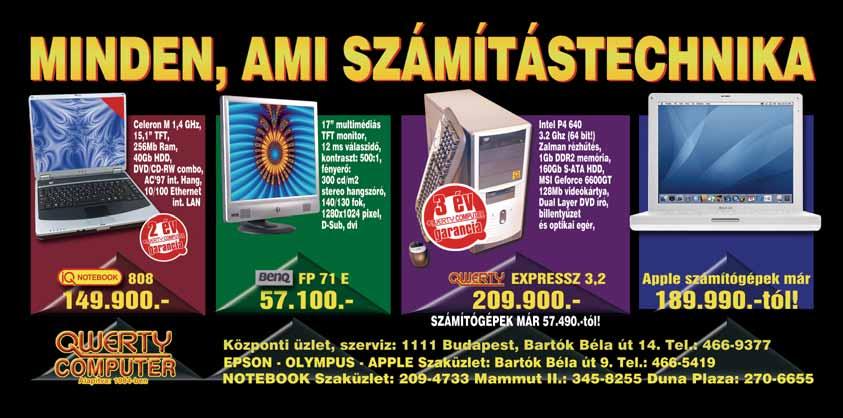 » MÉG TÖBB ATHLON Az AMD igazi elõretörését továbbra is a kis gyártókapacitás gátolja, ami a híresztelések szerint néhány hónapon belül megoldódhat, és ez az árakra is jótékony hatással lesz.