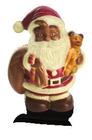 Santa with Teddy Kézzel festett