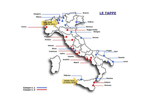 STOTELIŲ ŽEMĖLAPIS: PRANEŠIMAI SPAUDAI: EPATITE B: IL TOUR išrinkta geriausia Italijoje, nes:
