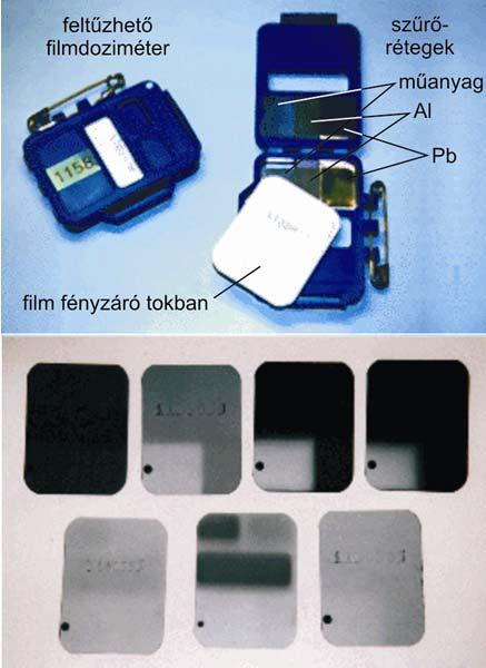 érzéketlenebb (50 Sv-10 Sv). szűrők: űanyag, Al, Pb, stb.