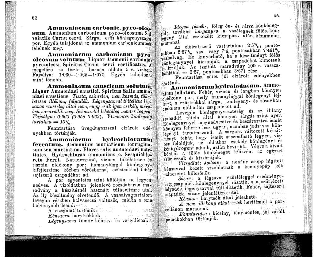 62 _.\nn0incam carbonic. pyro olco _;~-~ Idegen fémek, föleg ón- és rézre könkéuegsnm. i\iujuouílllll ~arb?niculll pyro-olcosuiu. S_ai{\:.