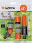 Original GARDENA System GARDENA prémium SB-System- Indulókészlet Modern és igényes kivitelű termékekkel. 13 mm-es (1/2") tömlőhöz, 26,5 mm-es (G 3/4) menetű csaphoz és 33,3 mm-es (G 1) menetű csaphoz.