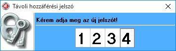 Távoli hozzáférési jelszó módosítása: ebben a szekcióban az interneten keresztül történő távprogramozáshoz szükséges jelszó adható meg, illetve módosítható.