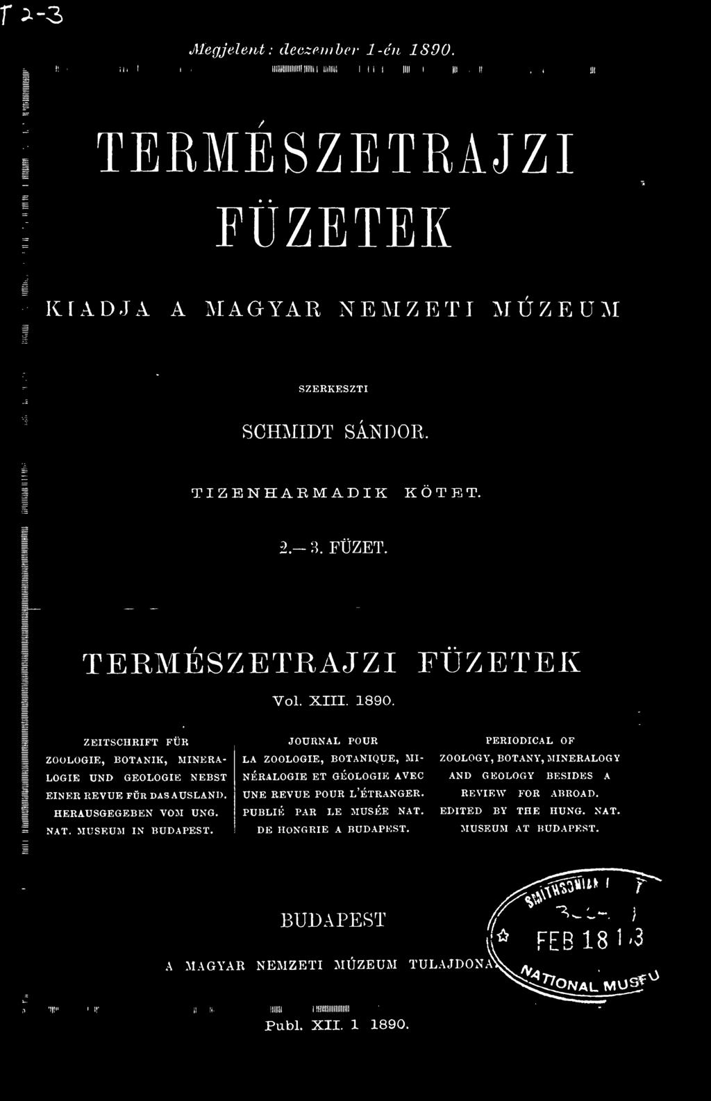 JOURNAL POUR PERIODICAL OF J LA ZOOLOGIE, BOTANIQUE, MI- ZOOLOGY, BOTANY, MINERALOGY I NÉRALOGIE ET GÉOLOGIE AVEC GEOLOGY BESIDES A UNE REVUE POUR L'ÉTRANGER.