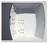 Befúvók / Jets : 36 db/pcs Ûrtartalom / Volume: 1400 liter Önhordó szerkezet / Compact Nest Hydrosilence System Érintôképernyôs kontrol panel + távirányító Touch control panel + remote control