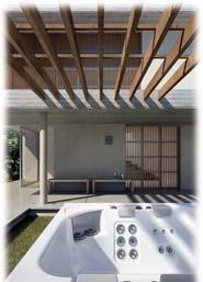 Small waterfalls, lighting effects and a surround sound system: the atmosphere is transformed and the party can begin.