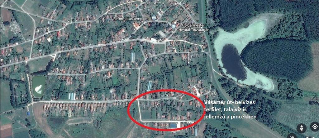 vezetik. Az elmúlt néhány évben egy káresemény történt, a 13. képen jelölt Vásártér utcán a csatornában visszafolyt a víz, és az ott lévő házakat veszélyeztette. 14 13.
