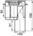 összefolyók Modular zuhanyfolyókához 4 Termék Műszaki rajz Cikkszám Beépítési magasság (mm) Bűzzár (mm) Víznyelési kapacitás