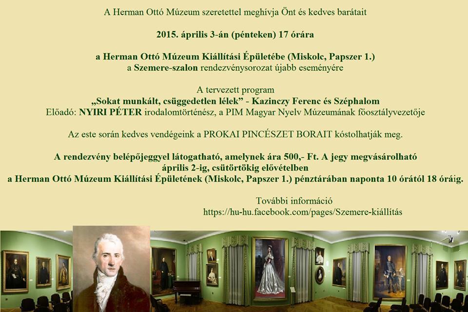 főosztályvezetője: Sokat munkált, csüggedetlen lélek Kazinczy Ferenc és Széphalom.