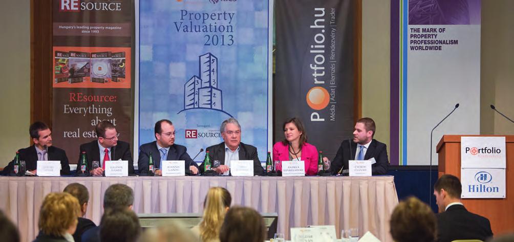 REsource 40 TUDÓSÍTÁS Property Valuation 2013 Idén harmadik alkalommal került megrendezésre a Portfolio.hu és az RICS közös szakmai rendezvénye.