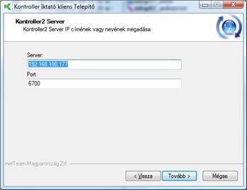 Alapértelmezett port 27. ábra: futtatása Alapértelmezett esetben a 6700-as portot használja a rendszer.