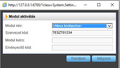 A modulokkal kapcsolatos részletesebb tájékoztatásért kérjük forduljon ügyfélszolgálatunkhoz!