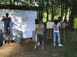 Frenk Tominec pa se je zahvalil Občini Postojna in sponzorjem za pomoč pri sestavitvi mozaika letošnjega tradicionalnega amaterskega Ex tempore Postojna 2014.
