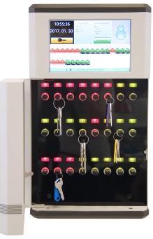 KeySafe Security professzionális dugós kulcs- és értéktárolók, épületautomatizálási, ipari alkalmazásra, minősített páncélszekrénybe építve.