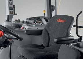A Zetor ülések hosszú élettartamúak, ergonomikus kialakításuk révén kényelmes vezetési pozíciót biztosítanak.