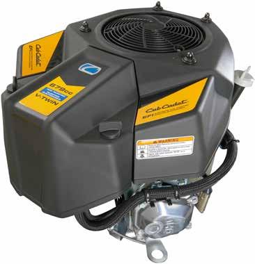 CUB CADET KÉT HENGERES MOTOR KÖZVETLEN ÜZEMANYAG-BEFECSKENDEZÉSSEL EGY MOTOR A MAXIMÁLIS HATÉKONYSÁGÉRT EL NYEI Alacsonyabb üzemanyagköltség (max.