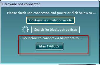 Titan használati útmutató HU Page 33 4. A Titan és a PC Bluetooth-kapcsolata létrejön. Kattintson a (Bezárás) gombra. 5.