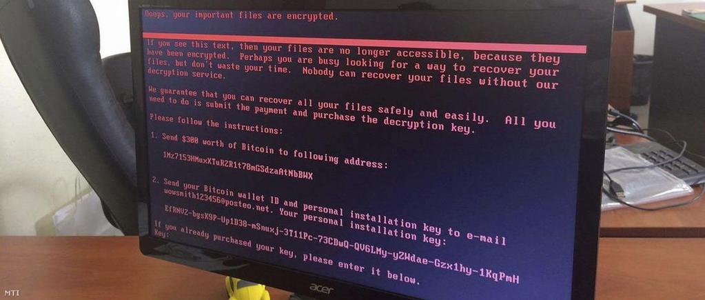 Zsarolóvírusok Petya, PetrWrap, WannaCry, stb.