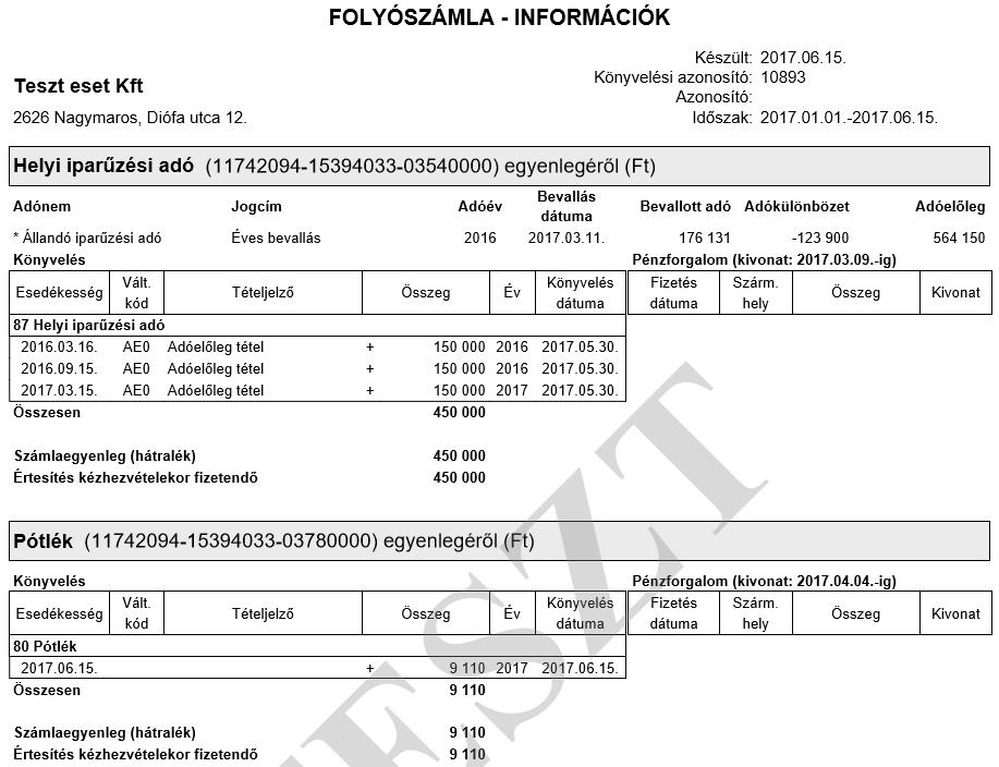 Nagyobb mennyiségű dokumentum létrehozása esetén célszerű a kötegazonosítóra szűréssel megjeleníteni a