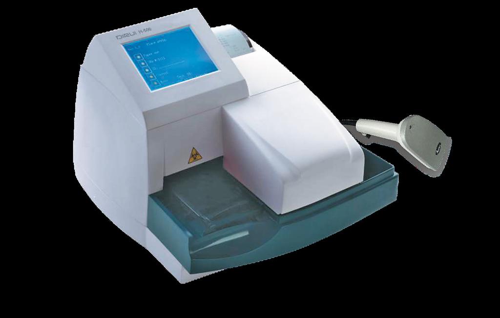 vizeletvizsgáló készülék H-500 vizeletvizsgáló A H-500 félautomata vizeletvizsgáló kiemelkedő teljesítményével és megbízhatóságával a közepes méretű laborok ideális eszköze.