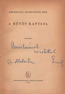 Gyoma, 1932. Kner Izidor. 24+(7)p.+2 kihajt. mell. Számozott (7./240), aláírt példány. Kiadói félvászon-kötésben. A kötéstáblák foltosak. Lévay Haiman: 1.456/B. 300.