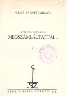 Vajkai Aurél: Népi orvoslás a Borsavölgyében Kolozsvár, 1943. Nagy Jenő és Nagy Sándor ny. 187p.+9t. 124. Walter Gyula: A vágyaim. Versek. (Székelyudvarhely-Odorheiu), 1923. (Globus ny.) 94+(2)p. S. Nagy Lászlónak dedikált példány.