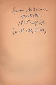 30 000,- 73. Szabó Lőrinc: Föld, erdő, Isten Gyoma, 1922. Kner Izidor. 52+(3)p. Első kiadás. A költő első megjelent kötete.