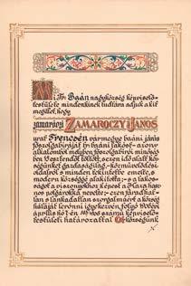 Központi Antikvárium 51 125. Bán nagyközség által kiadott díszpolgári oklevél. Az okiratot Zamaróczy János járási főszolgabíró részére állították ki.