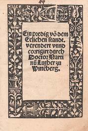 (Karlstadt) Carolstadt, Andre(a)s: Von dem Sabbat und gebotten feyertagen -- (Jena) Jhen, 1524. (Michael Buchfürer.) (32)p. A szerző teológus volt, már 1517-ben csatlakozott Lutherhez.
