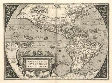Az Ortelius-atlaszokban közreadott Amerika-térképek harmadik változata.