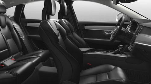 VOLVO S90 Komfort ülés Kagylósított sport ülés 1 5 Az S90 Inscription modellváltozat utasterében is a kifinomult, ám soha