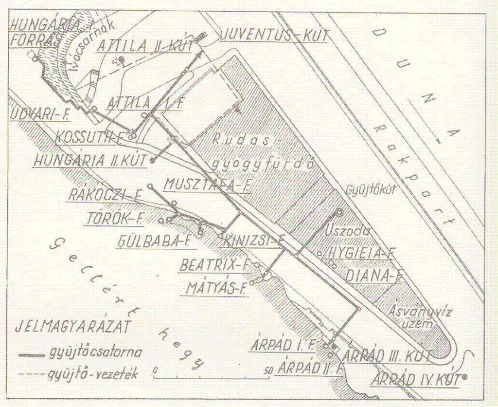 Attila II., Juventus-, a Döbrentei-téri kutakat, l935-ben a Hungária II., 1940-ben az Árpád III., 1943-ban pedig az Árpád IV. kutakat (Alföldi et al., 1968). 3. ábra.