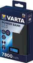 HORDOZHATÓ ENERGIAFORRÁSOK TERMÉKSZORTIMENT 2018 TAVASZ LCD Power Bank 7800 57970 ÚJ 7 800 mah-ás, a mindennapi energiaszükséglet fedezésére legjobban illeszkedő mértékű kapacitás kék LCD kijelző a