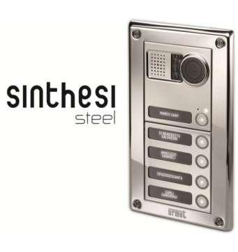 Sinthesi-Steel Moduláris felépítésű, vandálbiztos kaputábla rendszer Előlap kaputábla 1158-11 Sinthesi-Steel 1 gombos előlap 14 490 1158-12 Sinthesi-Steel 2 gombos előlap 16 540 1158-13
