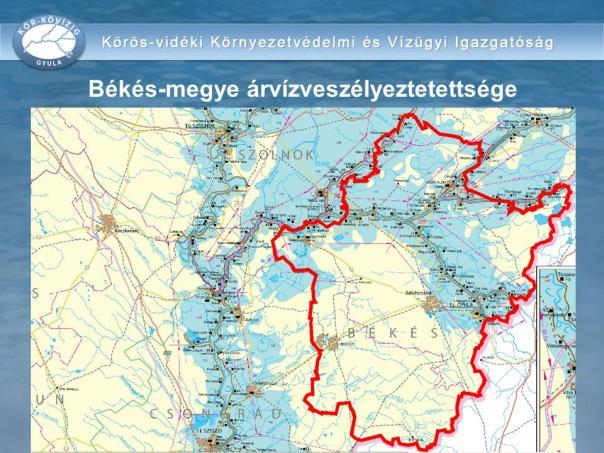 BÉKÉS MEGYE ÁRVÍZ ÉS BELVÍZ VESZÉLYEZTETETTSÉG 13.