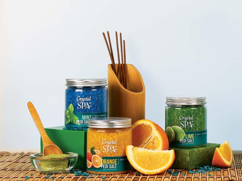 ESZTÉTIKAI PEDIKŰR Tisztítás/Fertőtlenítés PEDI SALT MINT/ORANGE/LIME Pedikűr só menta/narancs/lime Holt tengeri sókat és aloe vera kivonatot tartalmazó fürdősó. A száraz, kérges bőrnek igazi gyógyír.